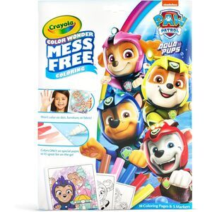 Crayola Color Wonder Paw Patrol Aqua Pups Coloring 18 Pages 5 Mess Free Markers